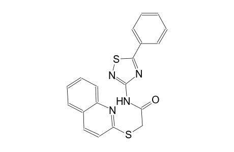 acetamide, N-(5-phenyl-1,2,4-thiadiazol-3-yl)-2-(2-quinolinylthio)-