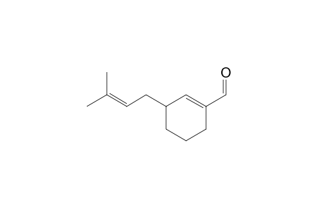 3-(3-Methylbut-2-en-1-yl)cyclohex-1-ene-1-carbaldehyde