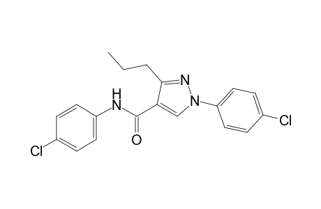 4'-chloro-1-(p-chlorophenyl)-3-propylpyrazole-4-carboxanilide
