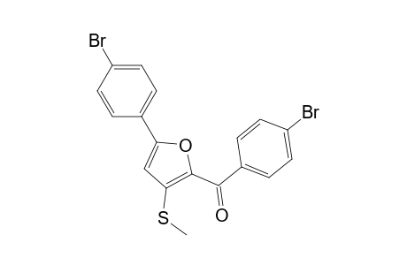 (4-bromophenyl)-[5-(4-bromophenyl)-3-(methylthio)-2-furanyl]methanone