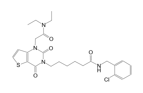 N-(2-chlorobenzyl)-6-(1-[2-(diethylamino)-2-oxoethyl]-2,4-dioxo-1,4-dihydrothieno[3,2-d]pyrimidin-3(2H)-yl)hexanamide