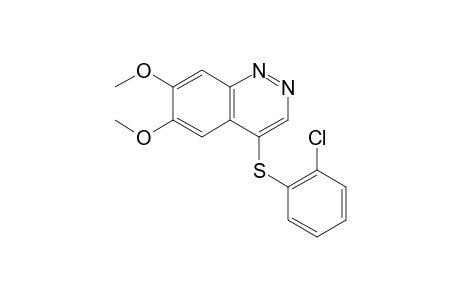 4-[(o-chlorophenyl)thio]-6,7-dimethoxycinnoline