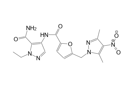 4-({5-[(3,5-dimethyl-4-nitro-1H-pyrazol-1-yl)methyl]-2-furoyl}amino)-1-ethyl-1H-pyrazole-5-carboxamide