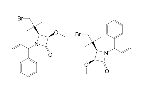 CIS-4-[(2-BROMO-1,1-DIMETHYL)-ETHYL]-3-METHOXY-1-(1-PHENYLALLYL)-AZETIDIN-2-ONE