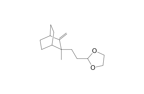 3-Methyl-2-methylene-3-[ 2'-( 1", 3"-dioxolan-2"-yl)]ethylbicyclo[2.2.2]octane