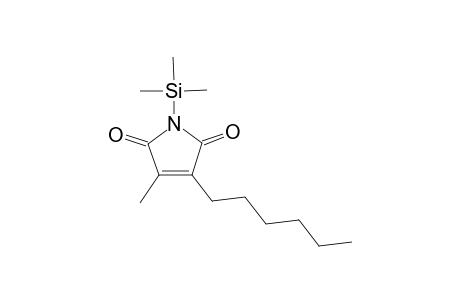 3-Hexyl-4-methyl-1H-pyrrole-2,5-dione trimethylsilate