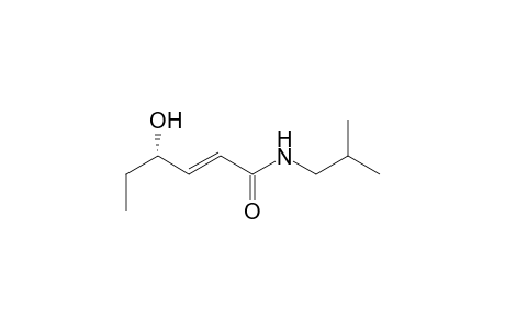 (2E,4S)-4-Hydroxy-N-(2-methylpropyl)hex-2-enamide