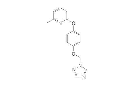 Pyridine, 2-methyl-6-[4-(1H-1,2,4-triazol-1-ylmethoxy)phenoxy]-