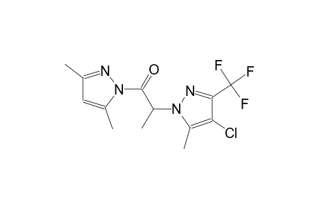 4-chloro-1-[2-(3,5-dimethyl-1H-pyrazol-1-yl)-1-methyl-2-oxoethyl]-5-methyl-3-(trifluoromethyl)-1H-pyrazole