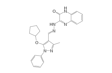 3-(2-((5-(Cyclopentyloxy)-3-methyl-1-phenyl-1H-pyrazol-4-yl)methylene)hydrazinyl)quinoxalin-2(1H)-one