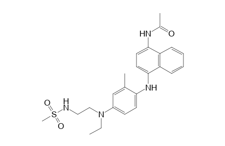 Acetamide, N-[4-[[4-[ethyl[2-[(methylsulfonyl)amino]ethyl]amino]-2-methylphenyl]amino]-1-naphthalenyl]-