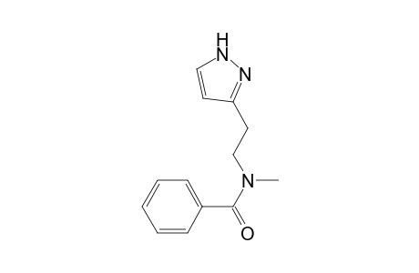 N-methyl-N-[2-(1H-pyrazol-5-yl)ethyl]benzamide