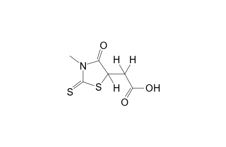 3-methyl-4-oxo-2-thioxo-5-thiazolidineacetic acid