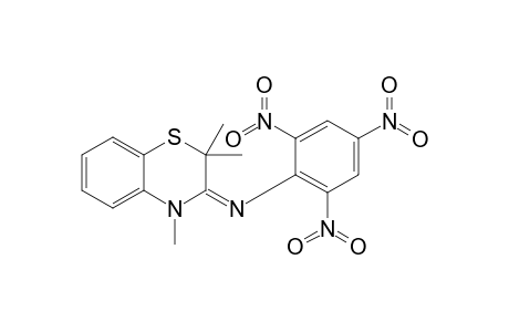 3,4-Dihydro-2,2,4-trimethyl-3-[(2',4',6'-trinitrophenyl)imino]-2H-1,4-benzthiazine