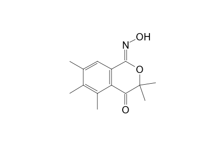 3,4-Dihydro-3,3,5,6,7-pentamethylisocoumarin-4-one-1-oxime