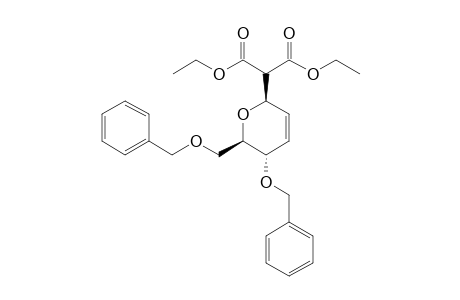 2-[(2R,5S,6R)-5-(benzyloxy)-6-(benzyloxymethyl)-5,6-dihydro-2H-pyran-2-yl]malonic acid diethyl ester