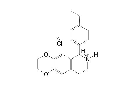 [1,4]dioxino[2,3-g]isoquinolinium, 6-(4-ethylphenyl)-2,3,6,7,8,9-hexahydro-, chloride