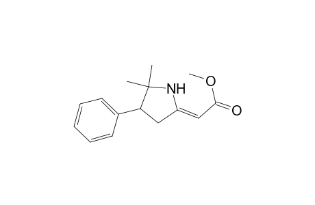 Acetic acid, (5,5-dimethyl-4-phenyl-2-pyrrolidinylidene)-, methyl ester