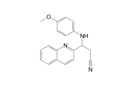 3-(4'-Methoxyanilino)-3-(2"-quinolinyl)propionitrile