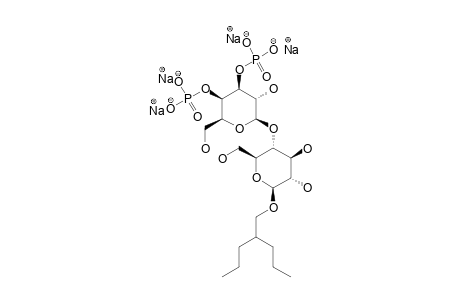 2-(PROPYL)-PENTYL-O-(3,4-BISPHOSPHO-BETA-D-GALACTOPYRANOSYL)-(1->4)-BETA-D-GLUCOPYRANOSIDE-TETRASODIUM-SALT