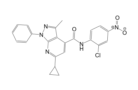 N-(2-chloro-4-nitrophenyl)-6-cyclopropyl-3-methyl-1-phenyl-1H-pyrazolo[3,4-b]pyridine-4-carboxamide