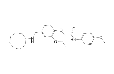 2-{4-[(cyclooctylamino)methyl]-2-ethoxyphenoxy}-N-(4-methoxyphenyl)acetamide