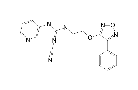 2-CYANO-1-[2-(4-PHENYLFURAZAN-3-YLOXY)-ETHYL]-3-(3-PYRIDINYL)-GUANIDINE
