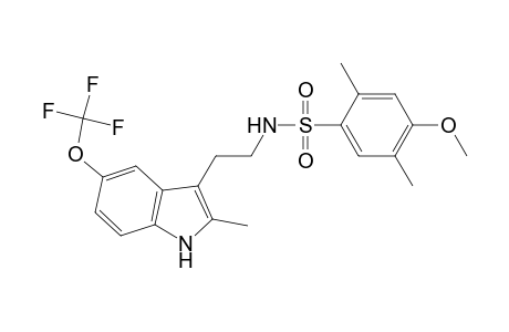 4-Methoxy-2,5-dimethyl-N-[2-[2-methyl-5-(trifluoromethyloxy)-1H-indol-3-yl]ethyl]benzenesulfonamide