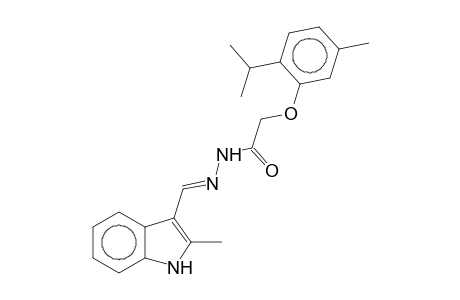 2-(2-Isopropyl-5-methylphenoxy)-N'-[(2-methyl-3-indolyl)methylene]acethydrazide