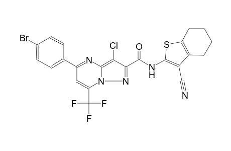 5-(4-bromophenyl)-3-chloro-N-(3-cyano-4,5,6,7-tetrahydro-1-benzothien-2-yl)-7-(trifluoromethyl)pyrazolo[1,5-a]pyrimidine-2-carboxamide