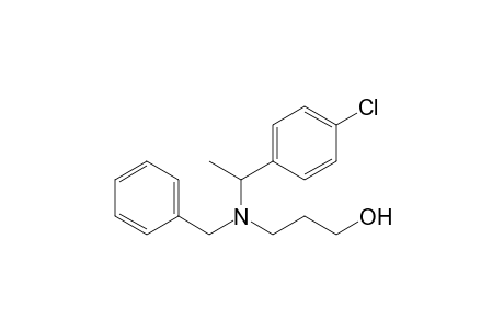 3-{[N-(4'-Chloro-.alpha.-methylbenzyl)-N-benzyl]amino}-1-propanol