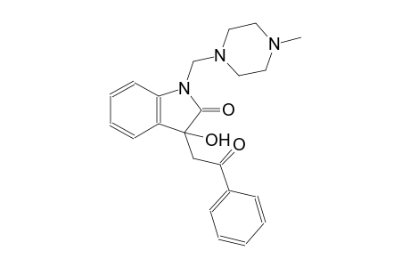2H-indol-2-one, 1,3-dihydro-3-hydroxy-1-[(4-methyl-1-piperazinyl)methyl]-3-(2-oxo-2-phenylethyl)-