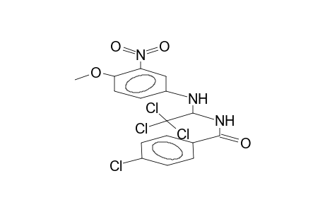 4-methoxy-3-nitro-1-[2,2,2-trichloro-1-(4-chlorobenzamido)ethylamino]benzene