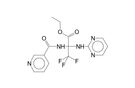 ethyl 2-(3-pyridylcarbamido)-2-(2-pyrimidinyl)-3,3,3-trifluoropropanoate