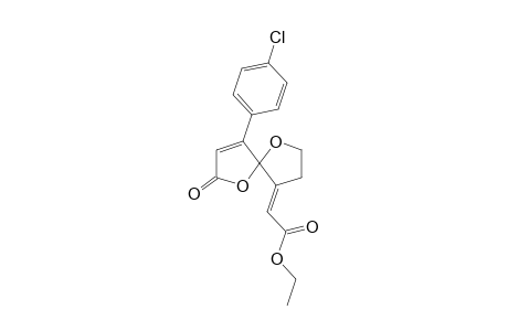 1,6-Dioxa-4-(p-chlorophenyl)-9-(ethoxycarbonylmethylene)spiro[4.4]non-3-en-2-one