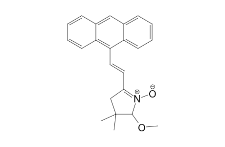 (E)-2-Methoxy-3,3-dimethyl-5-(2-anthracene-9-ylethenyl)-3,4-dihydro-2H-pyrrole 1-oxide