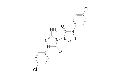 5-Amino-bis(2-p-chlorophenyl-2,4-dihydro-1,2,4-triazol-3-one-4-yl)