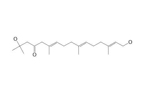 (6E,10E,14E)-2,16-dihydroxy-2,6,10,14-tetramethylhexadeca-6,10,14-trien-4-one