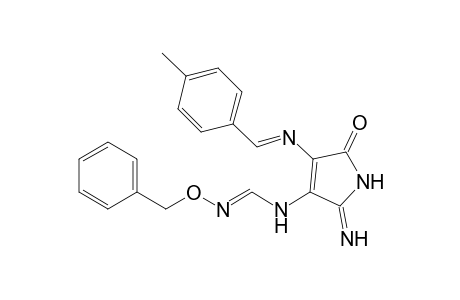 N-[5-Imino-3-(4-methylphenylmethyleneamino)-2-oxopyrrol-4-yl]-O-benzylformamidoxime