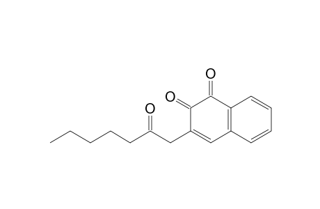 3-(2-Oxoheptyl)-1,2-naphthoquinone