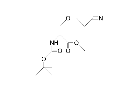 N-T-Butoxycarbonyl-O-(2-cyano-ethyl)-L-serine methyl ester