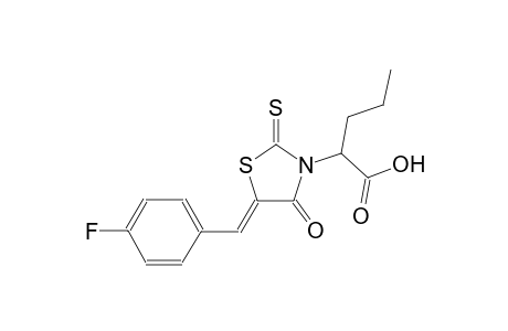 2-[(5Z)-5-(4-fluorobenzylidene)-4-oxo-2-thioxo-1,3-thiazolidin-3-yl]pentanoic acid