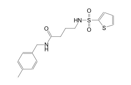 butanamide, N-[(4-methylphenyl)methyl]-4-[(2-thienylsulfonyl)amino]-