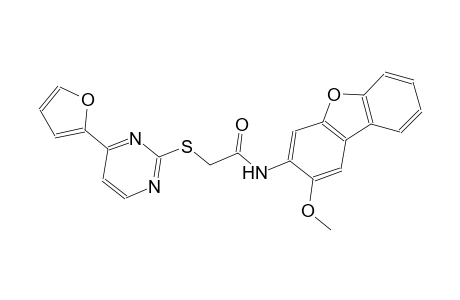 2-{[4-(2-furyl)-2-pyrimidinyl]sulfanyl}-N-(2-methoxydibenzo[b,d]furan-3-yl)acetamide