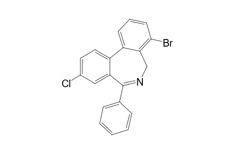 8-Bromo-3-chloro-5-phenyl-7H-dibenz[c,e]azepine