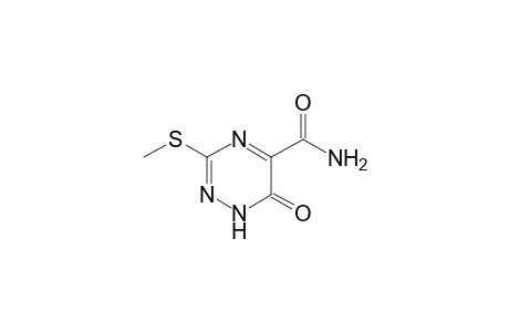 3-(methylthio)-5-carbamoyl-6-oxo-1,6-dihydro-1,2,4-triazine