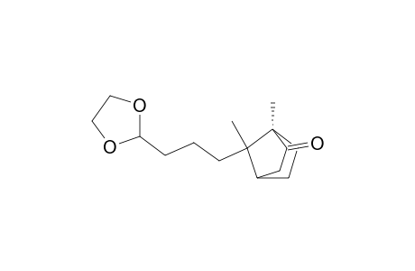 Bicyclo[2.2.1]heptan-2-one, 7-[3-(1,3-dioxolan-2-yl)propyl]-1,7-dimethyl-, (1R-syn)-