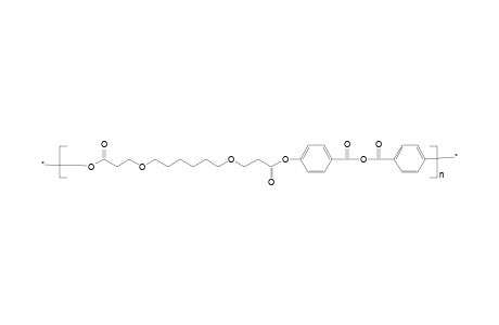 Poly(1,6-hexamethylenedioxy-bis(propionyloxy-4-benzoic acid) anhydride)