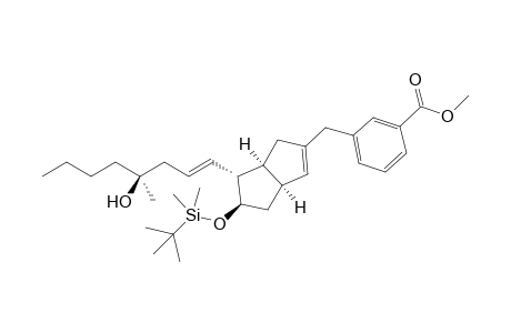 (1S,5S,6R,7R)-7-tert-Butyldimethylsilyloxy-6-[(E,S)-4-hydroxy-4-methyl-1-octenyl]-3-(3-methoxycarbonylbenzyl)bicyclo[3.3.0]-2-octene