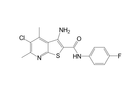 3-Amino-5-chloro-N-(4-fluorophenyl)-4,6-dimethyl-2-thieno[2,3-b]pyridinecarboxamide